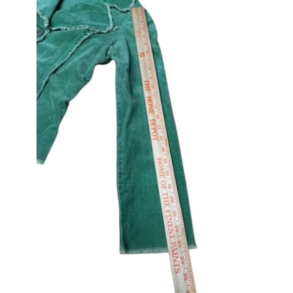 NO TAG Y2K Green Blazer SZ L Vintage Lg Buttons SZ-L (Runs Small) Washed & Ready - Picture 7 of 11